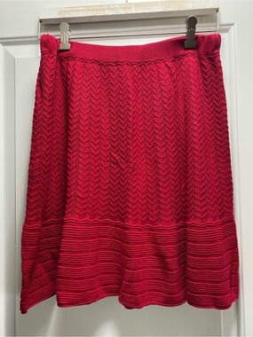 Cooperative by Urban Outfitters Red Knit A-Line Mini Skirt M